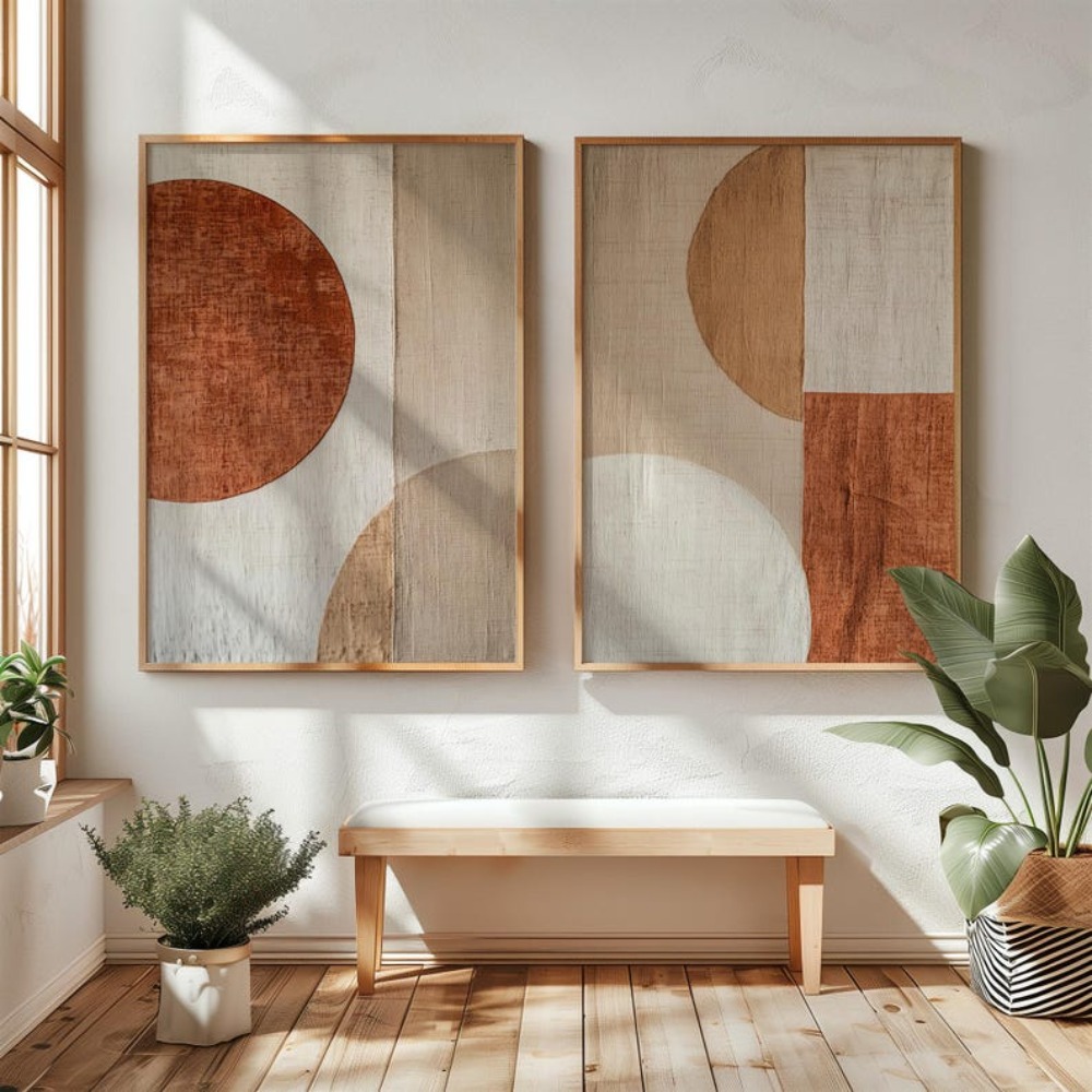 Abstract Canvas Set - 2 piezas de pintura en lienzo