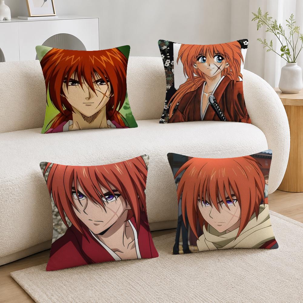 Throw Pillow - Funda de cojín de Anime Rurouni