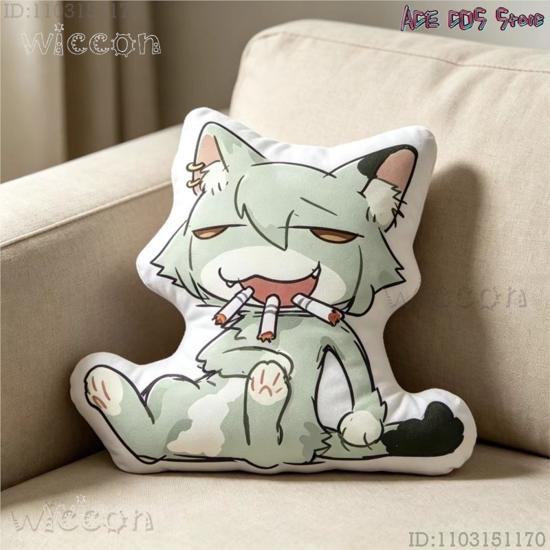 Cosplays Chainsmoker Cat Yanik - Throw Pillow reseña y precio