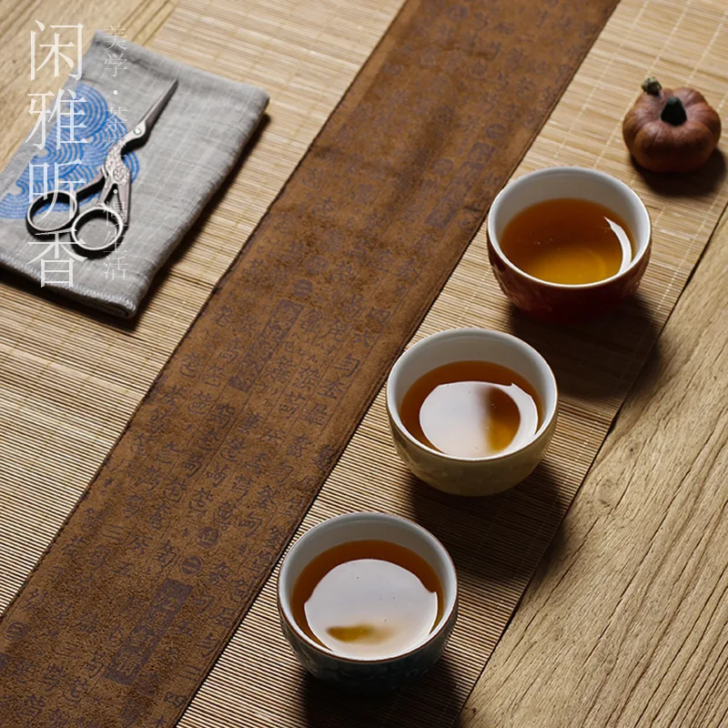 Mantel de Té de Bambú y Lino,  - Table Runner reseña y precio