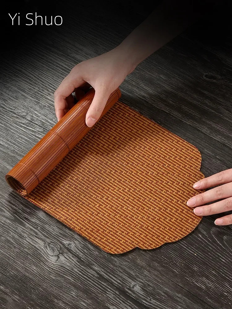 Asiento de té de bambú, mantel - Table Runner reseña y precio