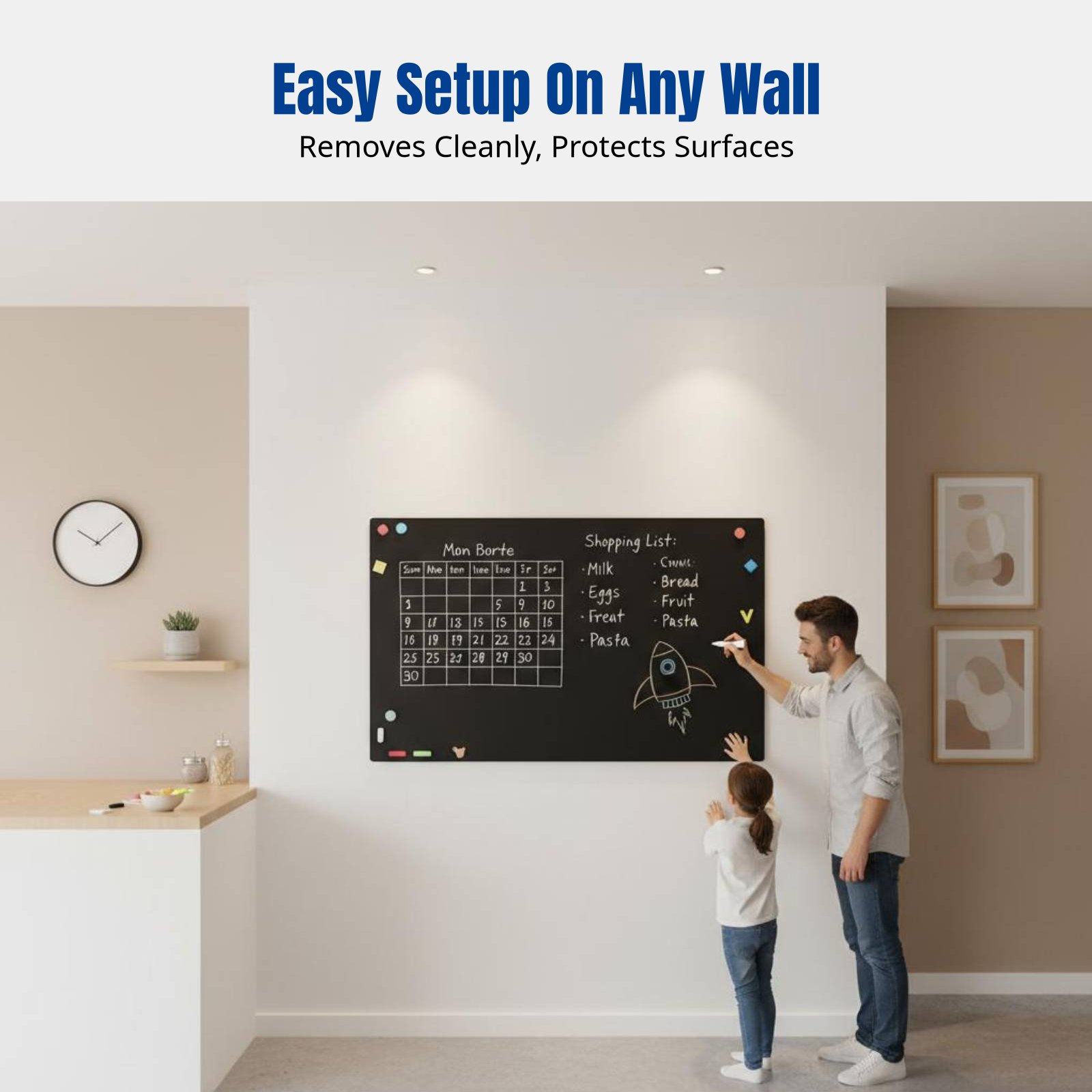 Pizarra Adhesiva de Pared para - Wall Sticker reseña y precio